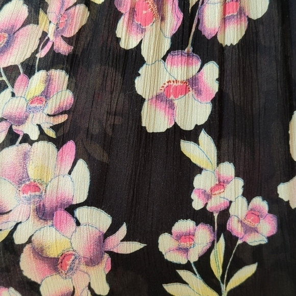 Intimately Free People Onyx Garden Party Floral Tiered A-Line Maxi Dress Black - Picture 7 of 14